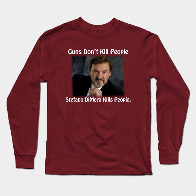 Stefano DiMera Soap Days of our Lives Fun Long Sleeve T-Shirt by Den Tbd